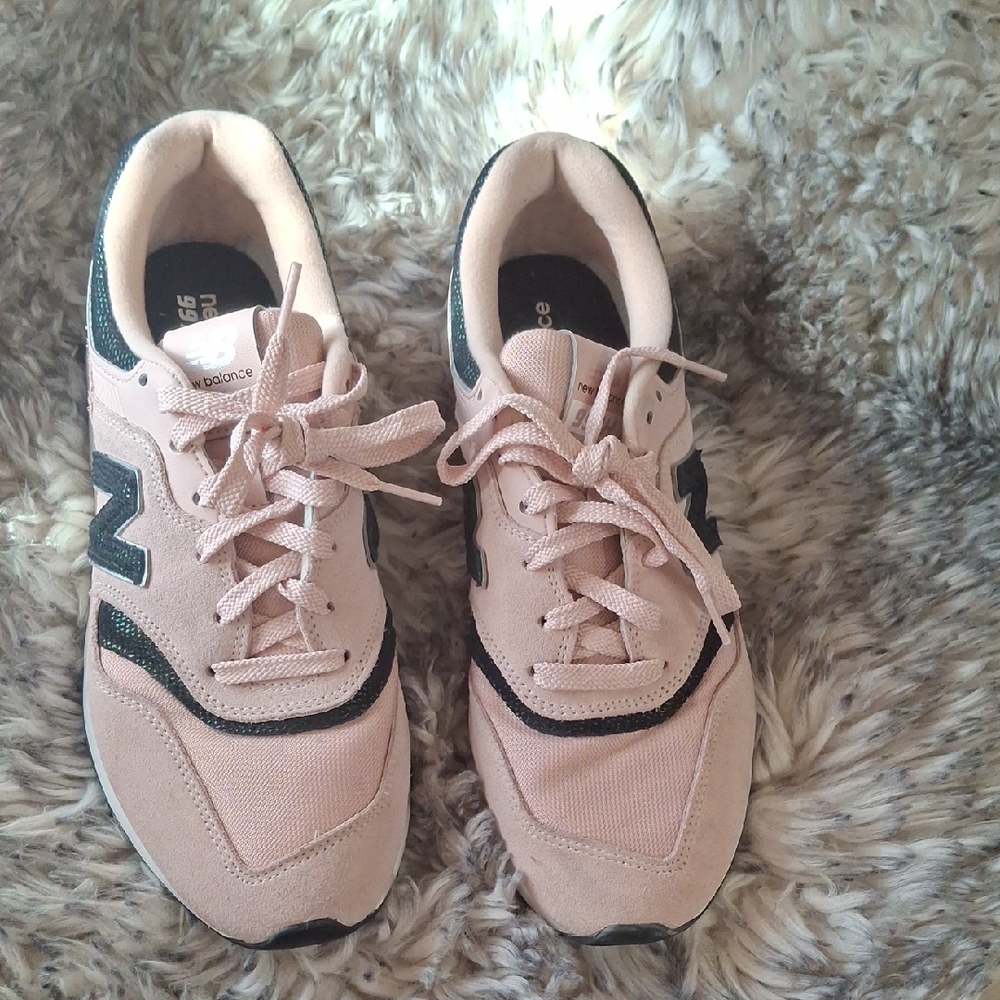 New Balance Women's Pink and Dark Gray Athletic Shoes